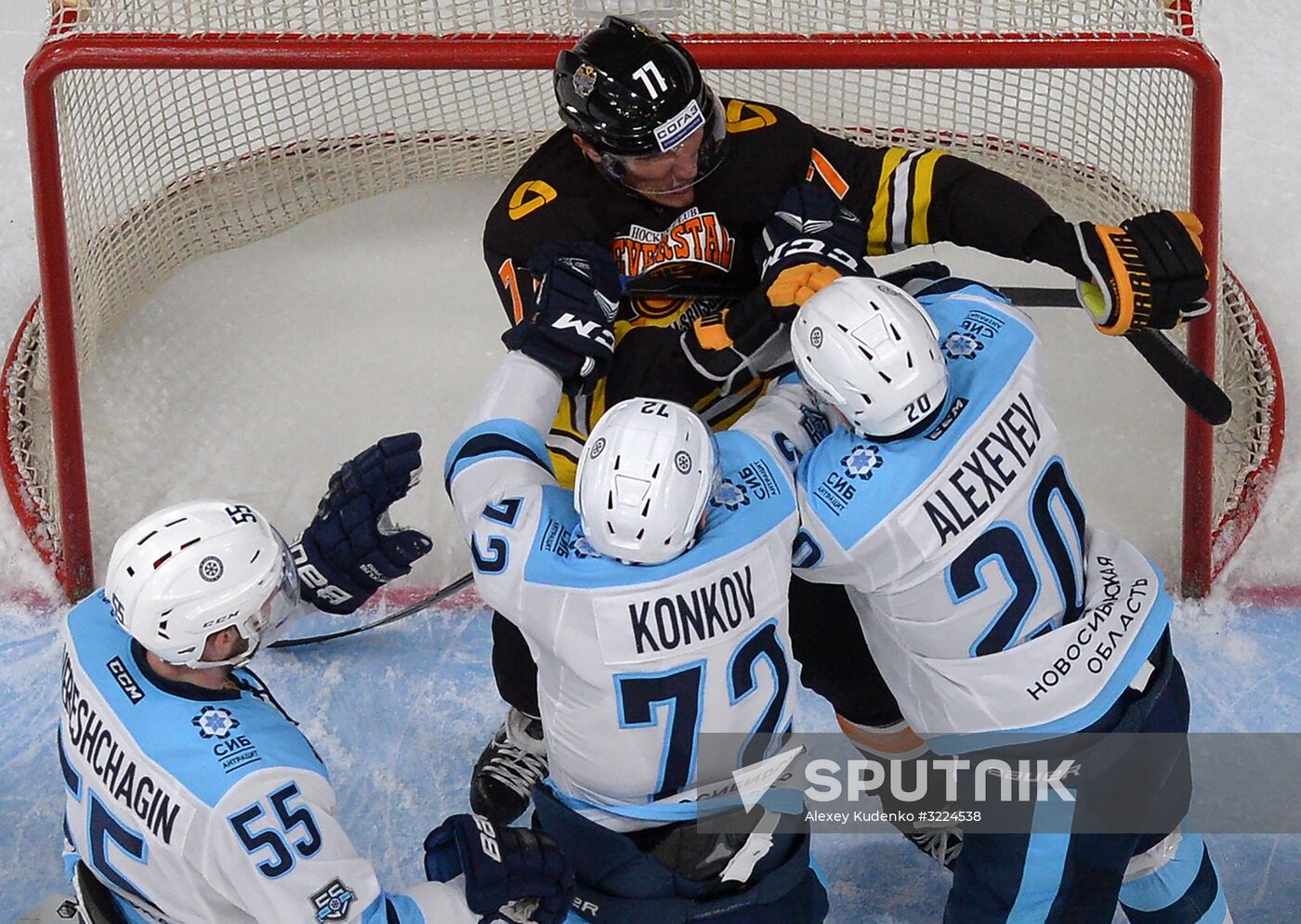 Ice hockey. KHL. Severstal vs. Sibir
