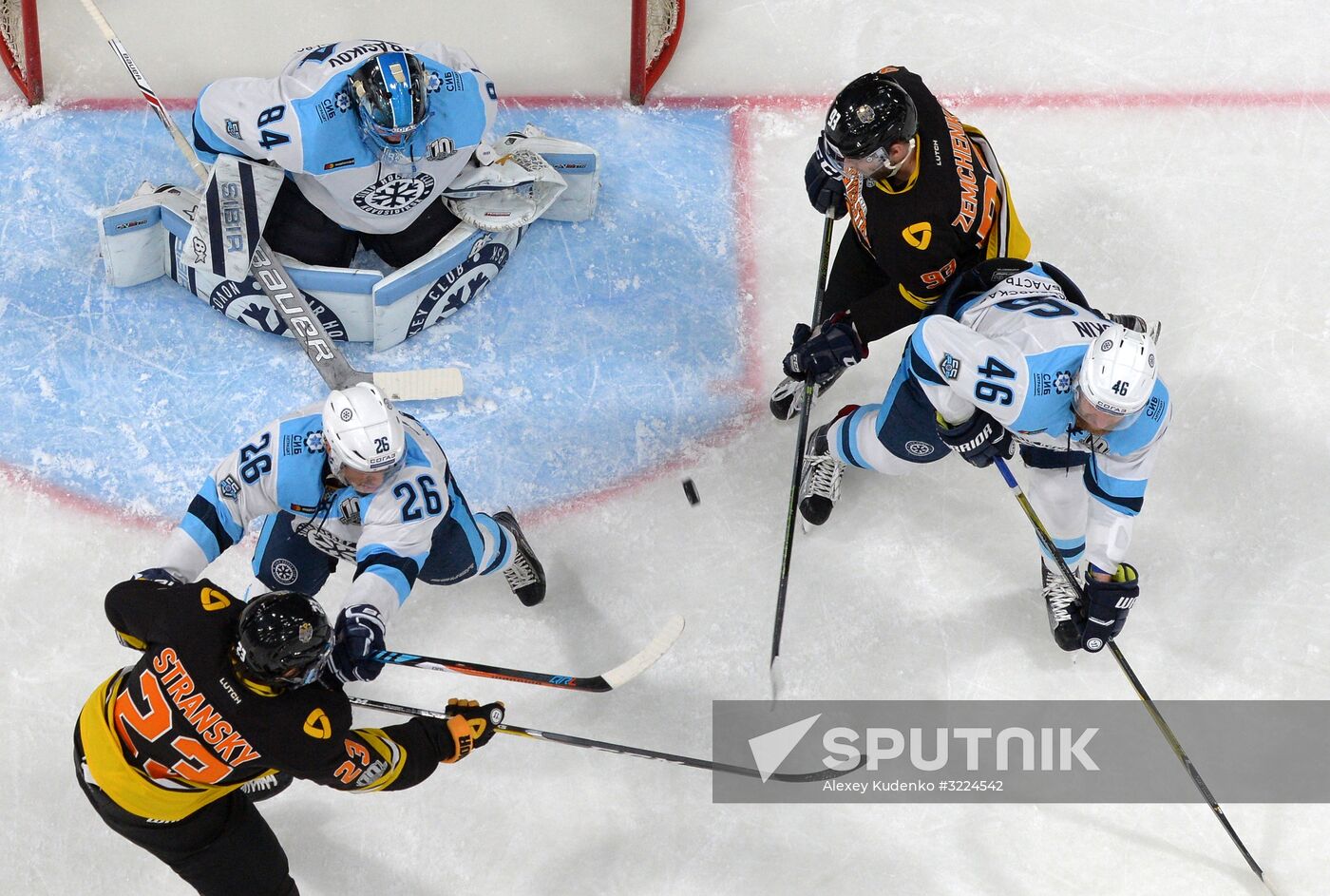 Ice hockey. KHL. Severstal vs. Sibir