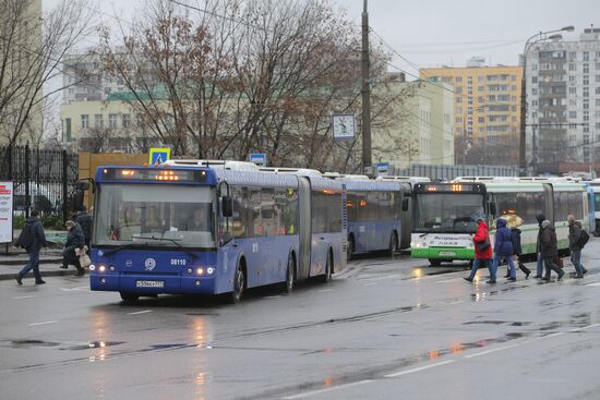 Section of the Moscow Metro's Tagansko-Krasnopresnenskaya Line closed