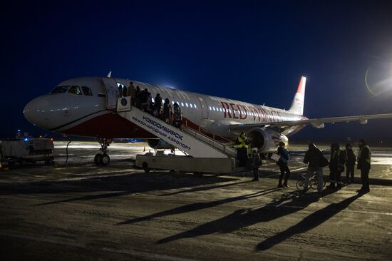 Red Wings launches first flight from Novosibirsk