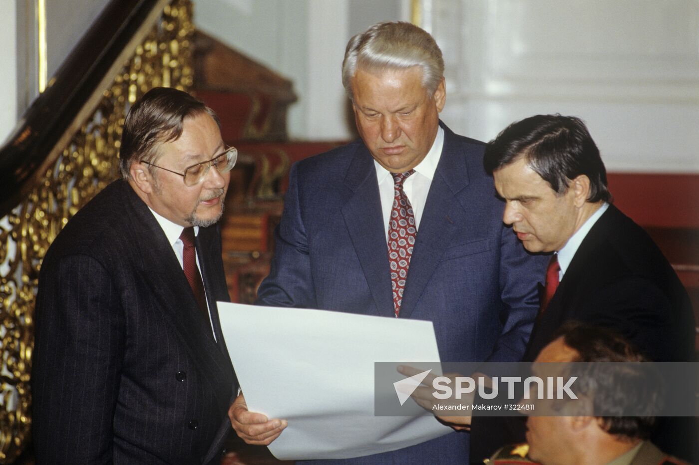 Lithuanian Chairman of the Supreme Council Vitautas Landsbergis visits Moscow