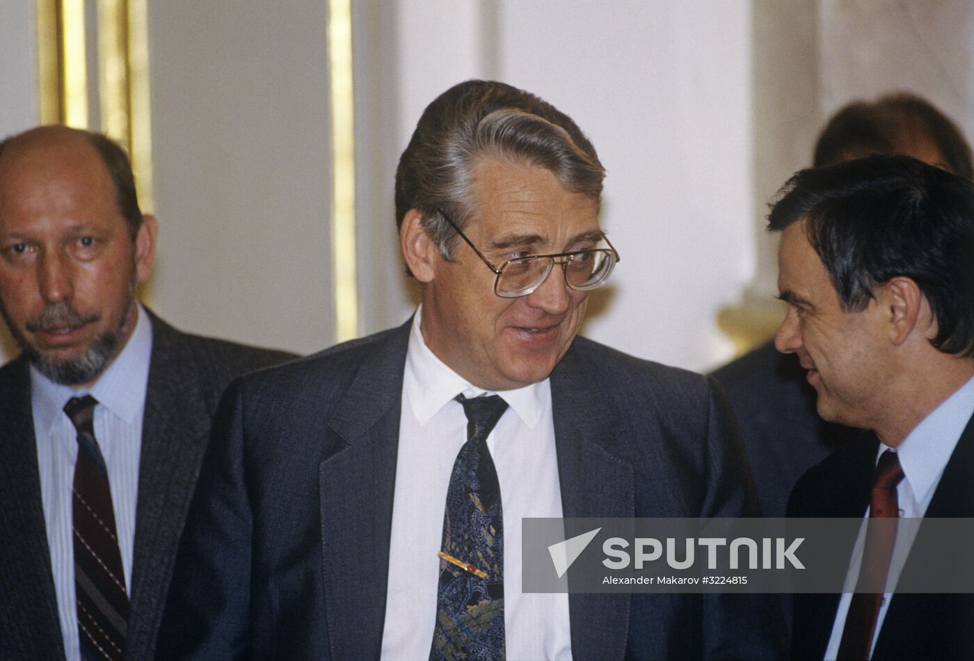 Vyacheslav Kostikov, Yury Petrov and Ruslan Khasbulatov