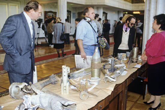 Exhibit at Russian Supreme Council on events in Abkhazia