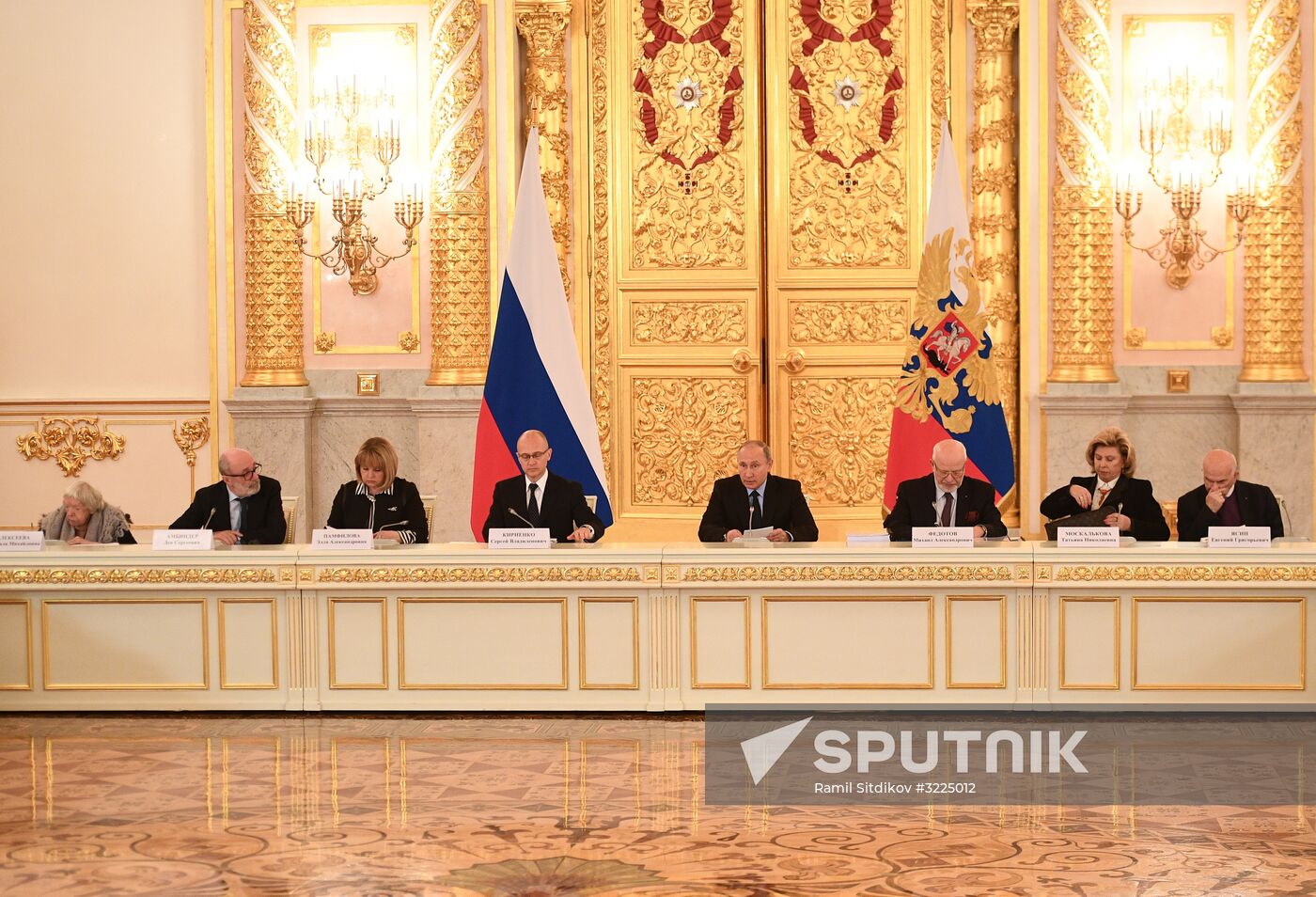 President Vladimir Putin meets with members of Presidential Council for Civil Society and Human Rights