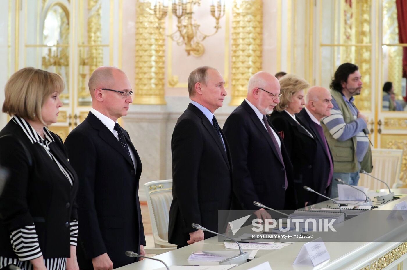 President Vladimir Putin meets with members of Presidential Council for Civil Society and Human Rights