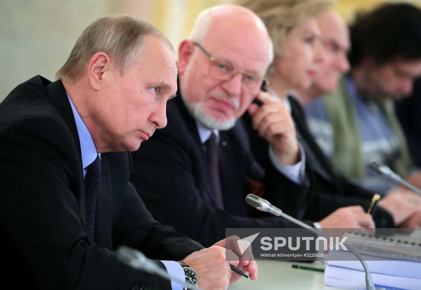 President Vladimir Putin meets with members of Presidential Council for Civil Society and Human Rights