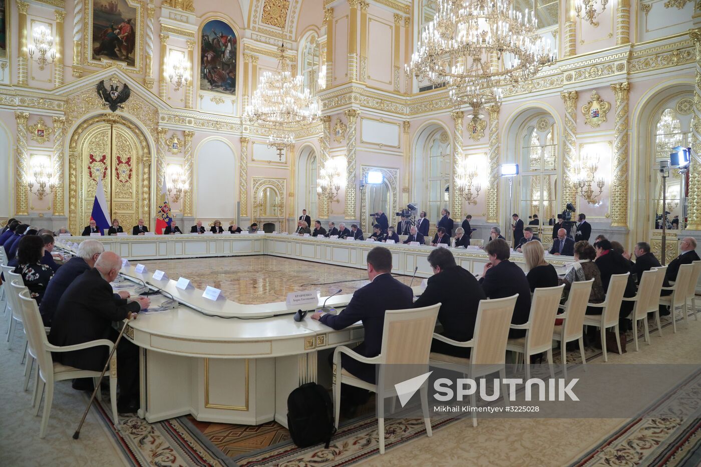 President Vladimir Putin meets with members of Presidential Council for Civil Society and Human Rights