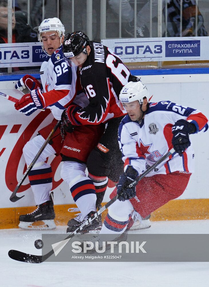 Ice hockey. KHL. Avangard vs. CSKA