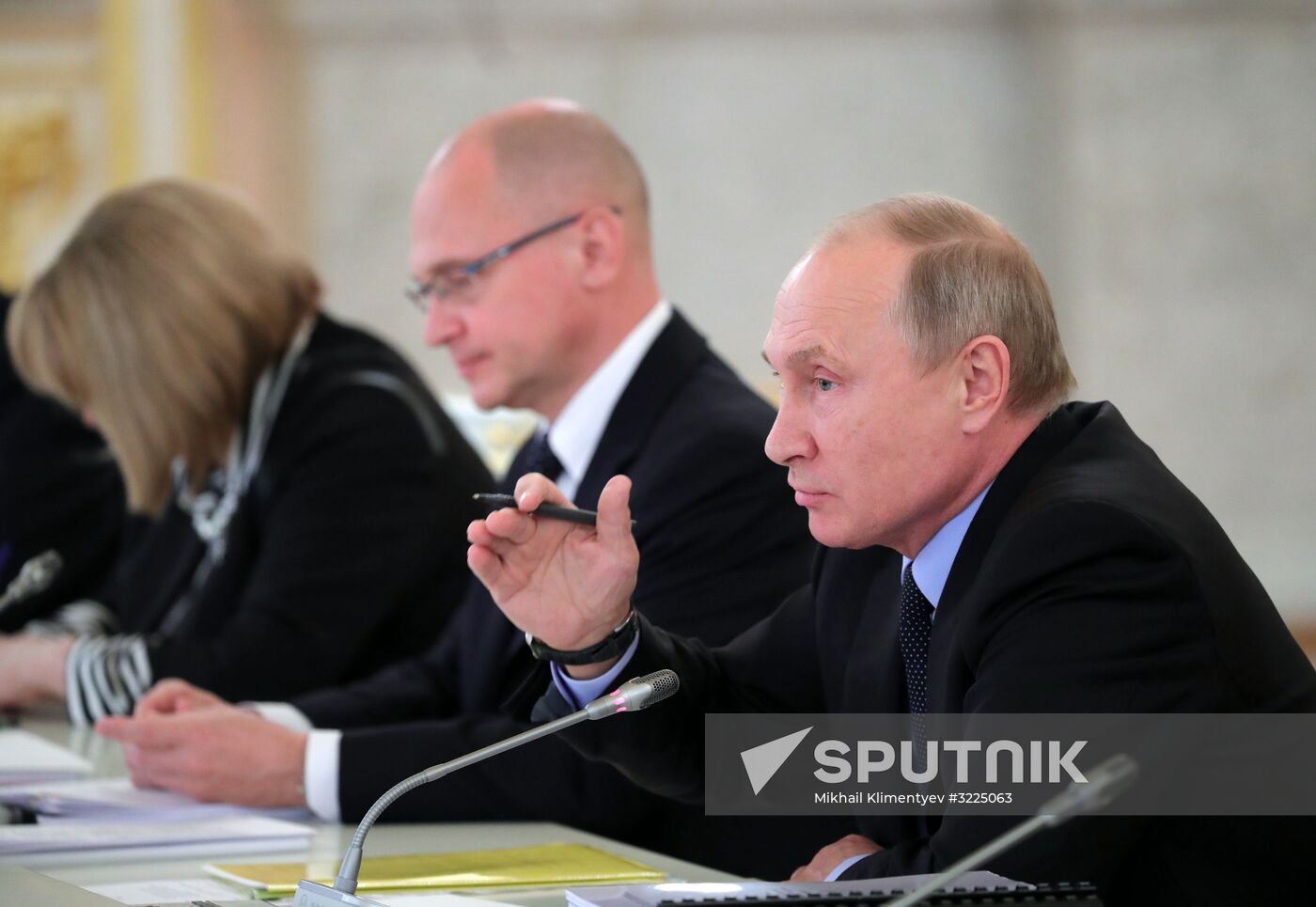 President Vladimir Putin meets with members of Presidential Council for Civil Society and Human Rights