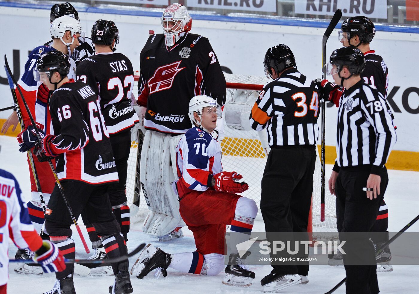 Ice hockey. KHL. Avangard vs. CSKA