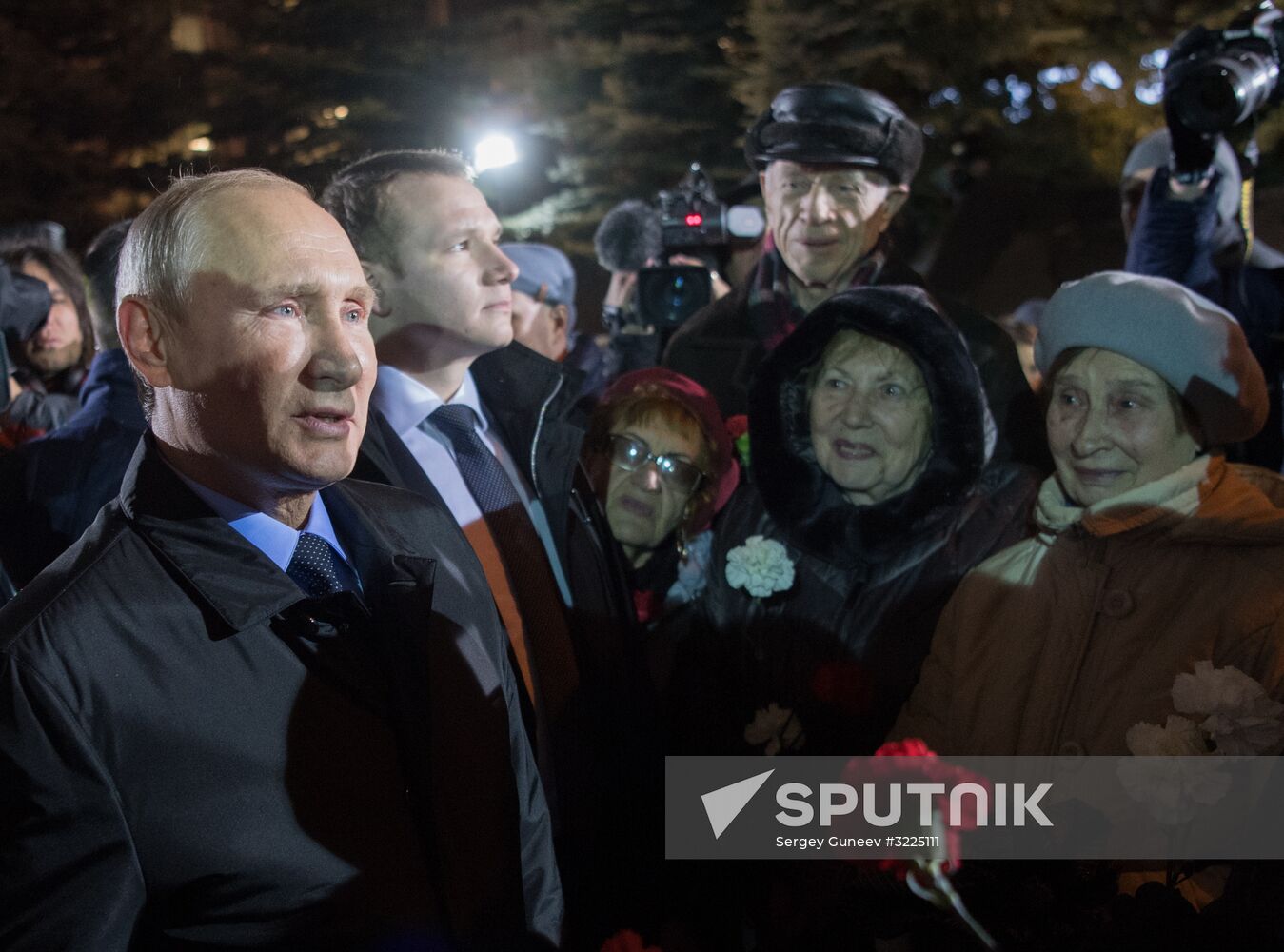 President Vladimir Putin attends unveiling of the Wall of Grief memorial