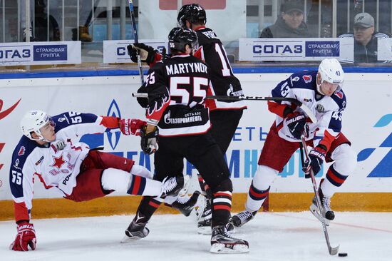 Ice hockey. KHL. Avangard vs. CSKA