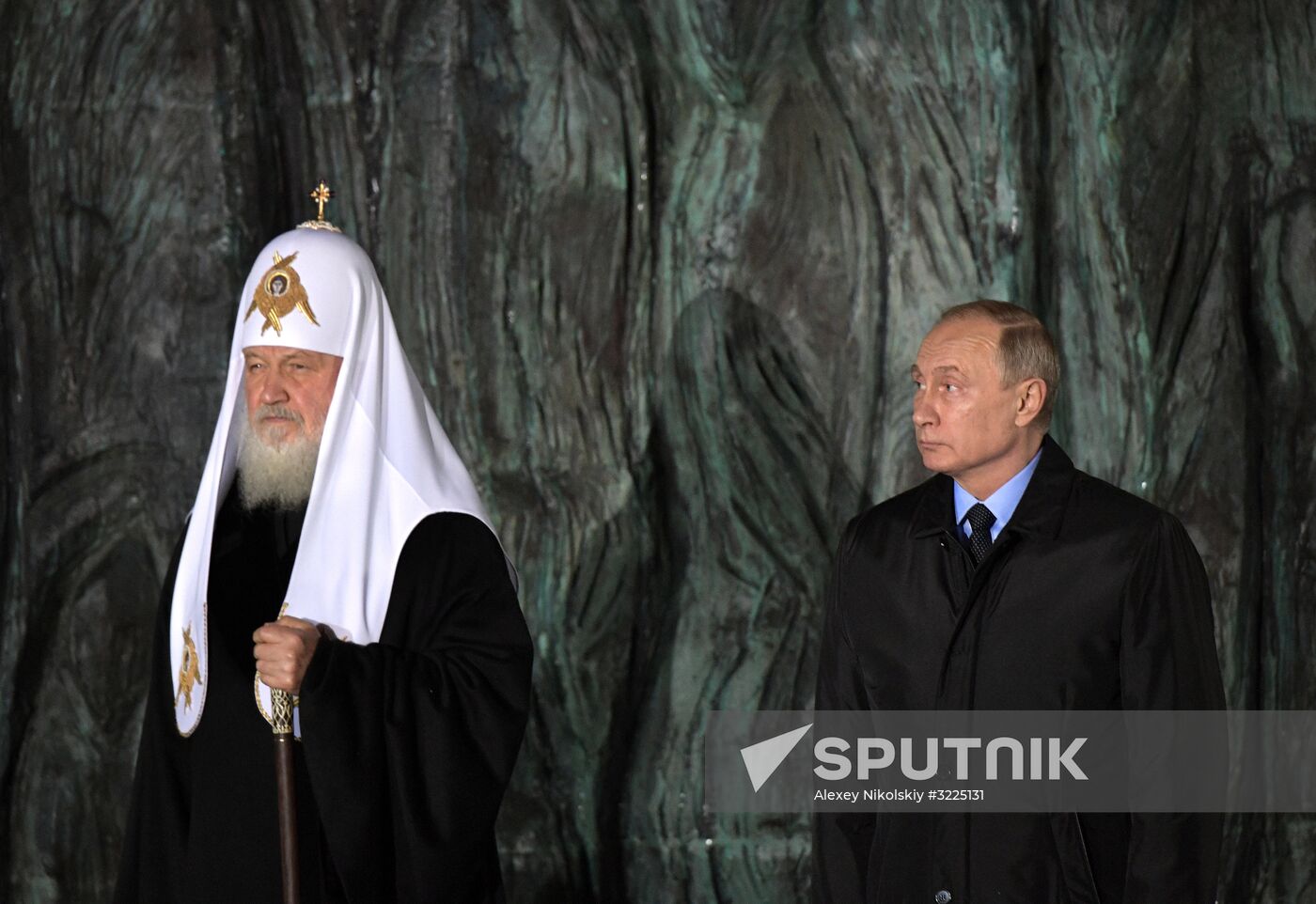 President Vladimir Putin attends unveiling of the Wall of Grief memorial