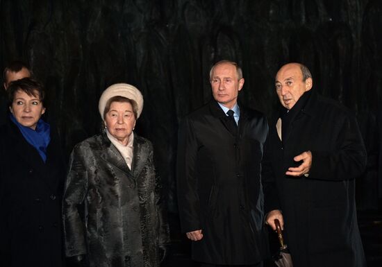 President Vladimir Putin attends unveiling of the Wall of Grief memorial