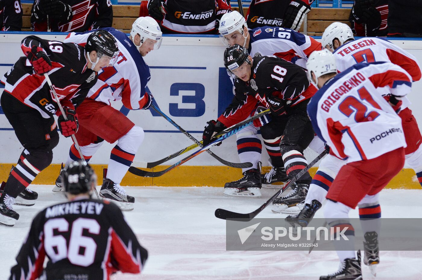 Ice hockey. KHL. Avangard vs. CSKA