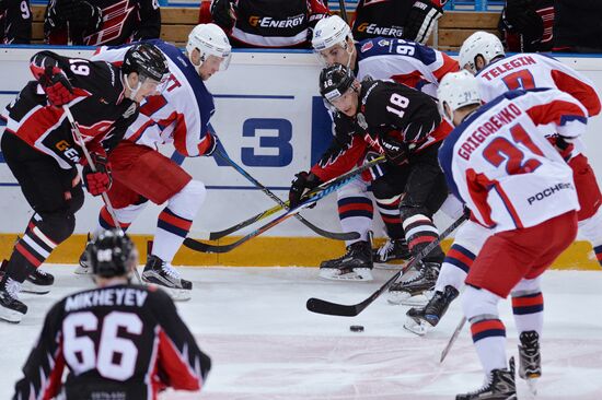 Ice hockey. KHL. Avangard vs. CSKA