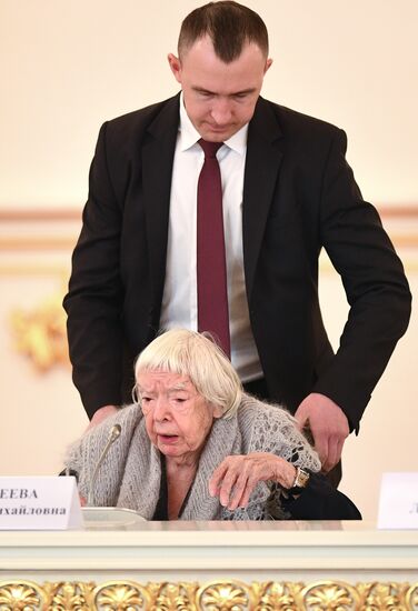 President Vladimir Putin meets with members of Presidential Council for Civil Society and Human Rights