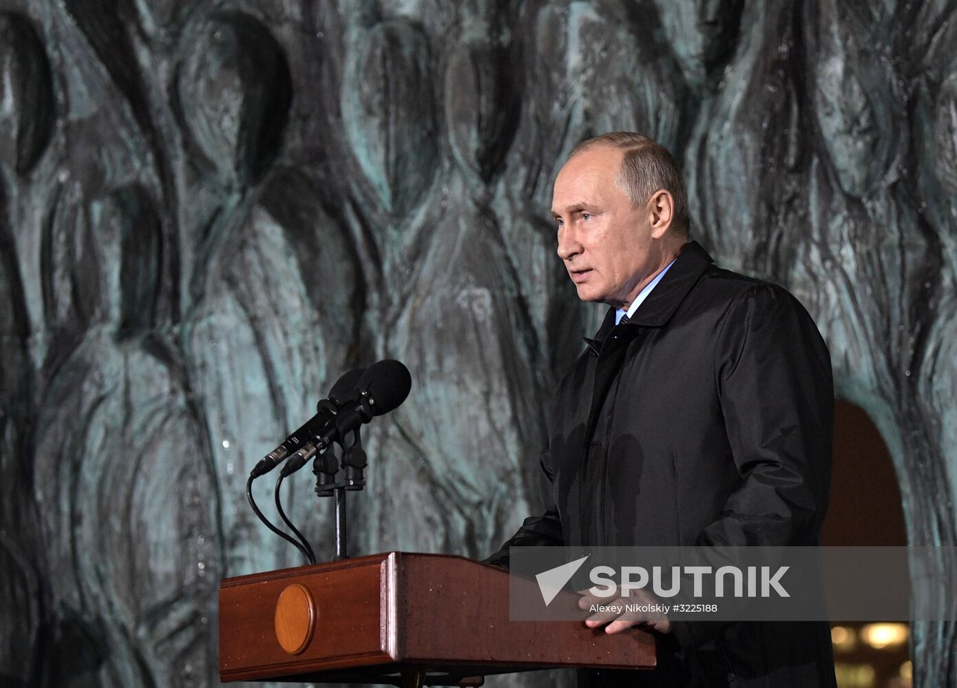 President Vladimir Putin attends unveiling of the Wall of Grief memorial