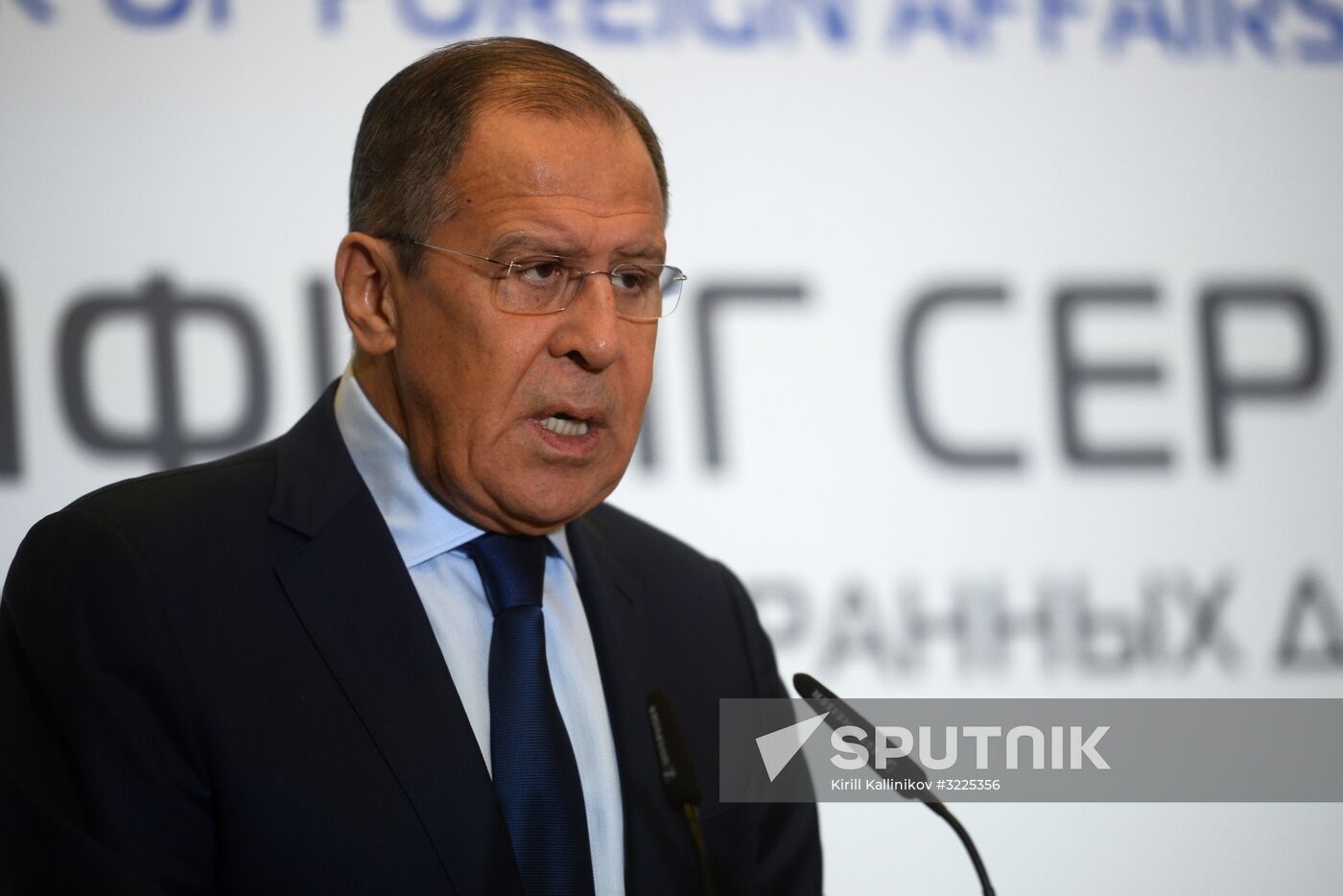 Russian Foreign Minister Sergei Lavrov meets with European Business Association members