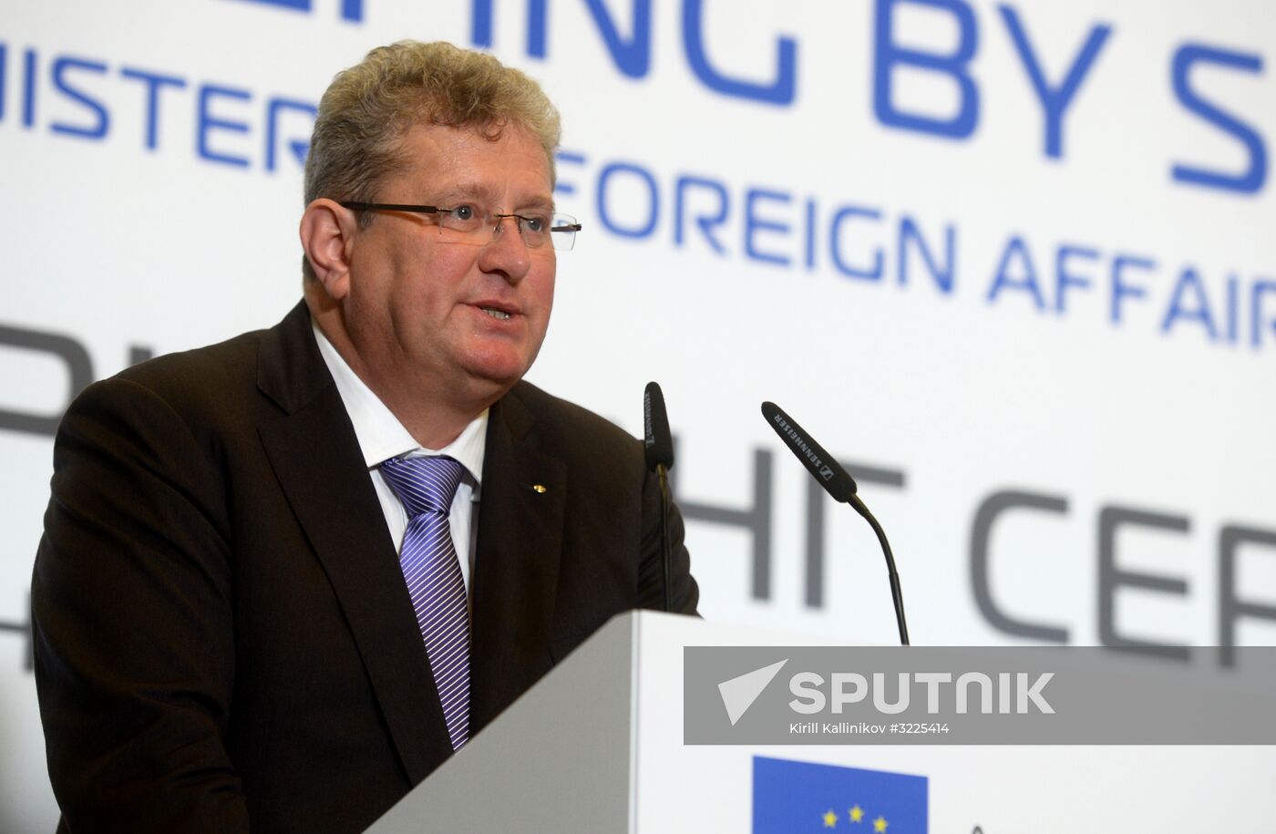 Russian Foreign Minister Sergei Lavrov meets with European Business Association members
