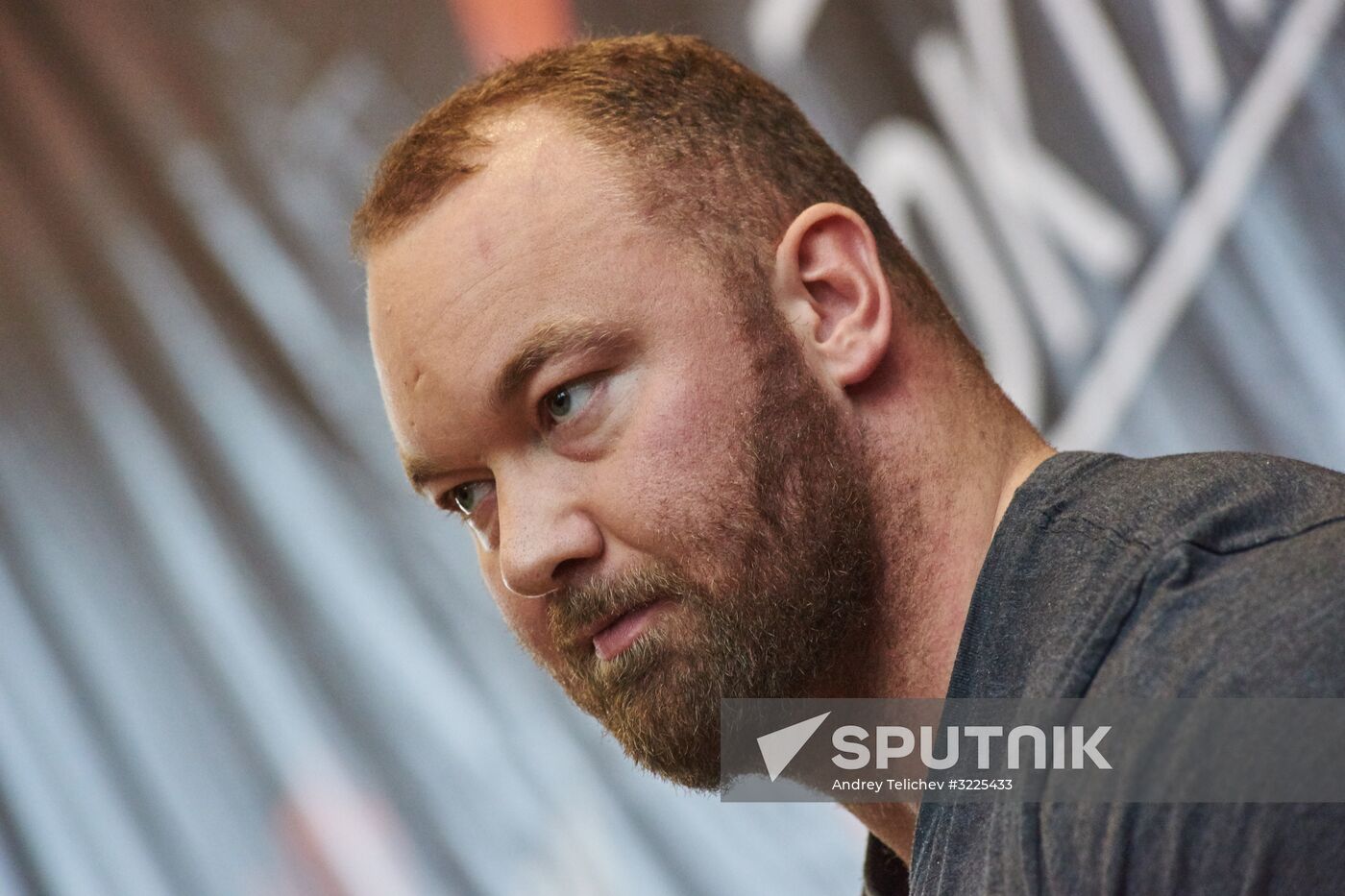 Game of Thrones star Hafthor Bjornsson welcomed at Sheremetyevo Airport