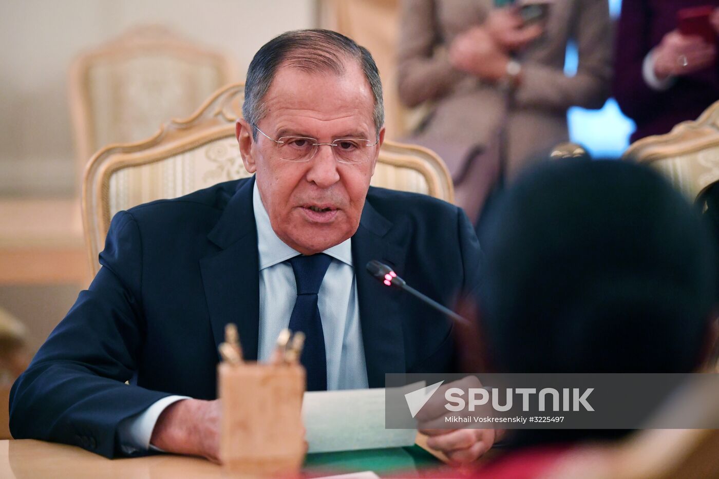 Russian Foreign Minister Sergei Lavrov meets with Republic of Suriname Foreign Minister Yldiz Deborah Pollack-Beighle