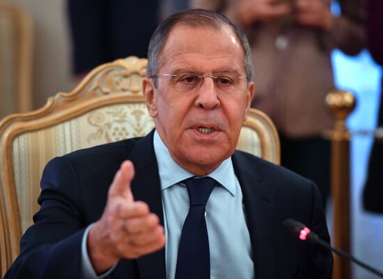 Russian Foreign Minister Sergei Lavrov meets with Republic of Suriname Foreign Minister Yldiz Deborah Pollack-Beighle