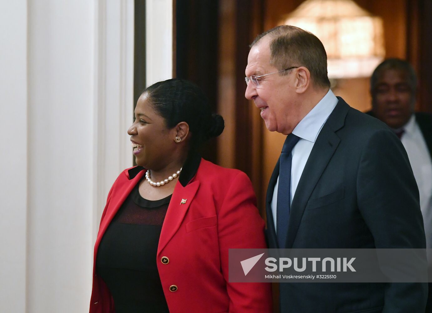 Russian Foreign Minister Sergei Lavrov meets with Republic of Suriname Foreign Minister Yldiz Deborah Pollack-Beighle