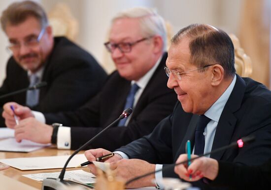 Russian Foreign Minister Sergei Lavrov meets with Republic of Suriname Foreign Minister Yldiz Deborah Pollack-Beighle
