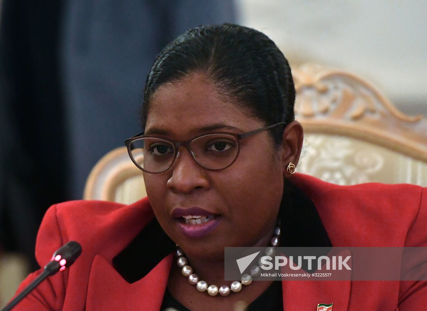 Russian Foreign Minister Sergei Lavrov meets with Foreign Minister of Suriname Yldiz Deborah Pollack-Beighle