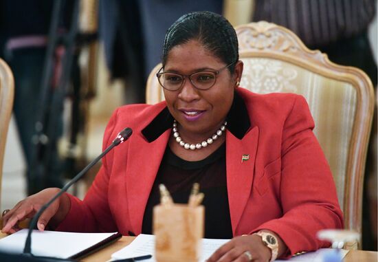 Russian Foreign Minister Sergei Lavrov meets with Foreign Minister of Suriname Yldiz Deborah Pollack-Beighle