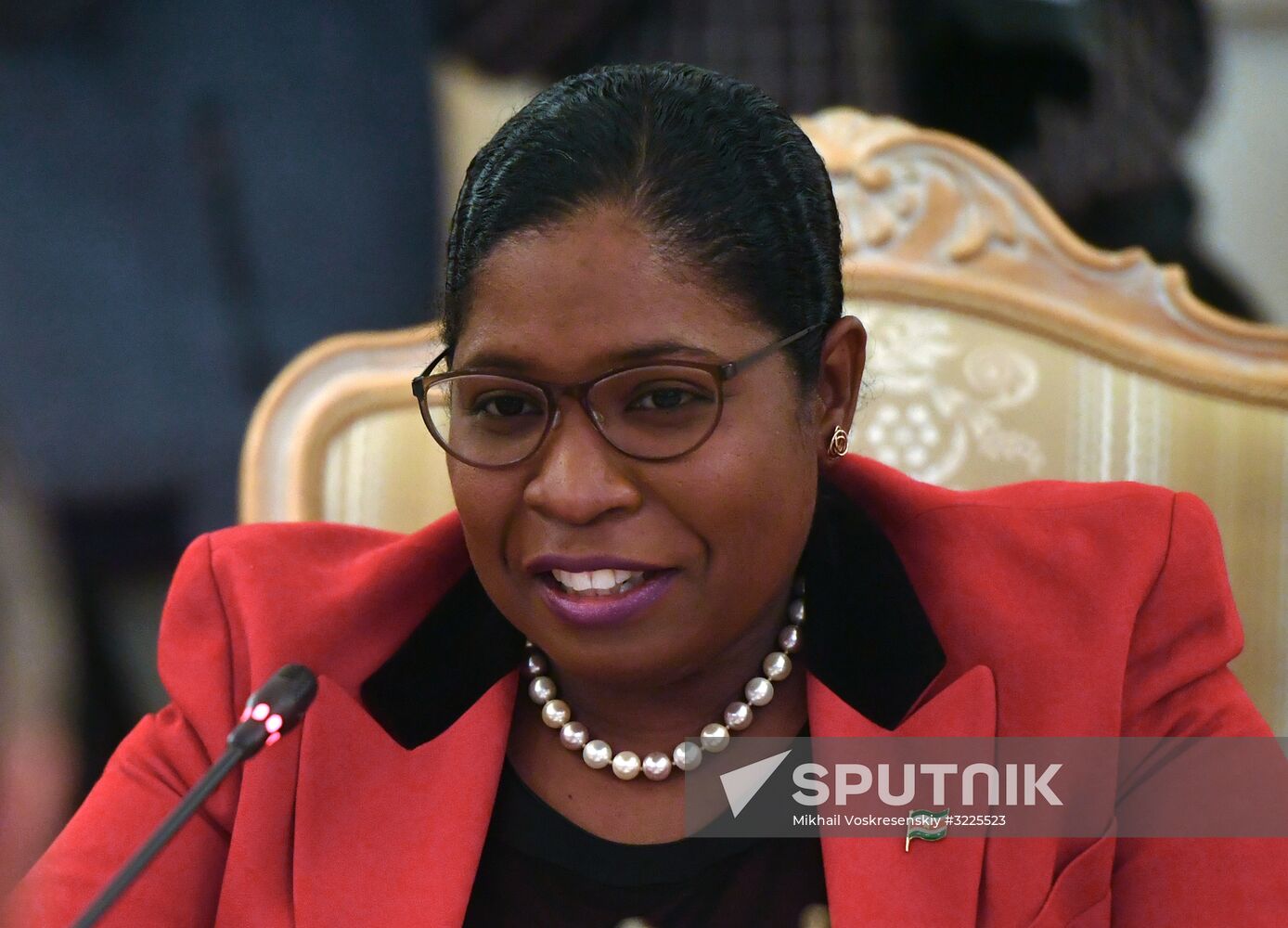 Russian Foreign Minister Sergei Lavrov meets with Foreign Minister of Suriname Yldiz Deborah Pollack-Beighle