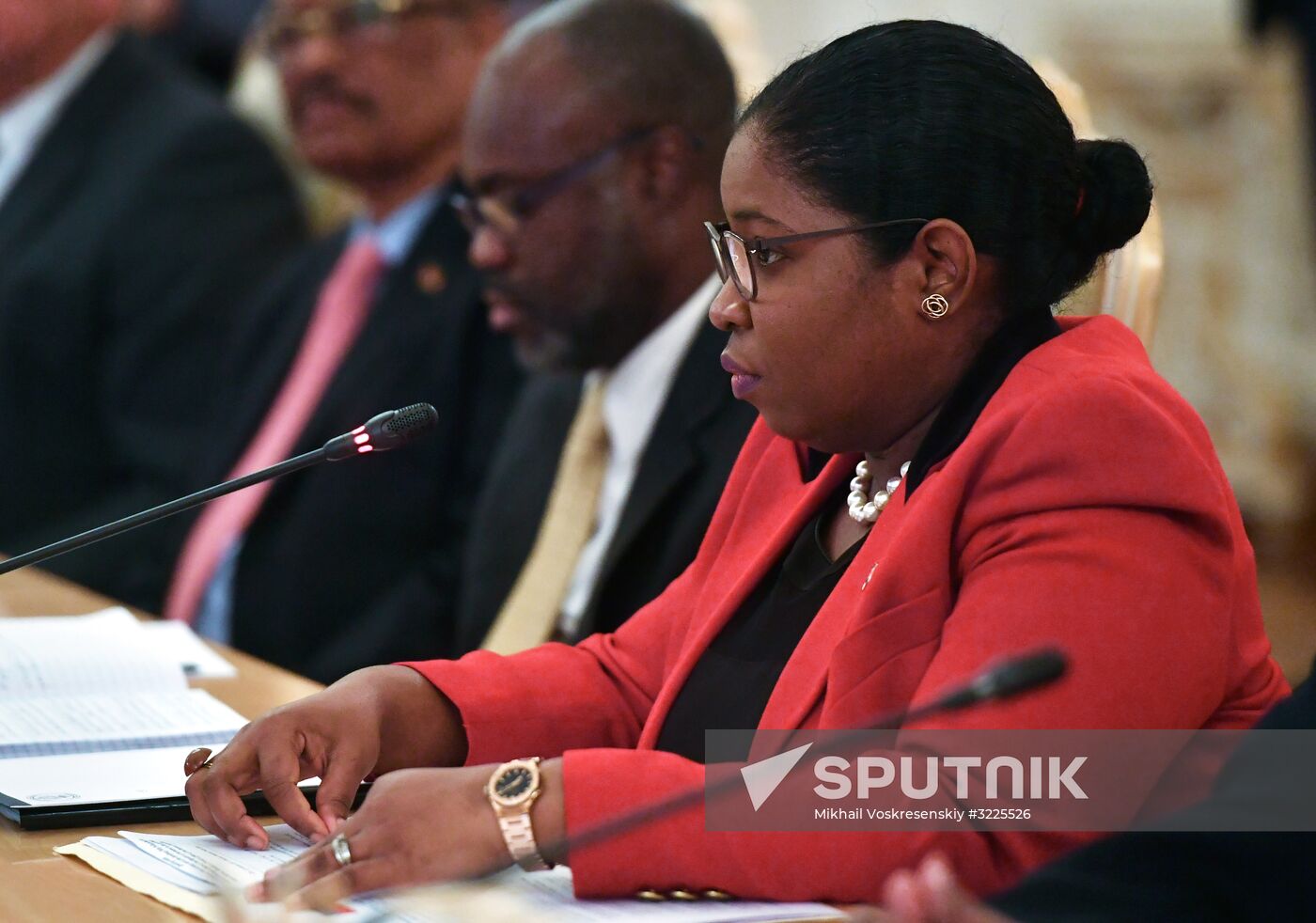 Russian Foreign Minister Sergei Lavrov meets with Republic of Suriname Foreign Minister Yldiz Deborah Pollack-Beighle