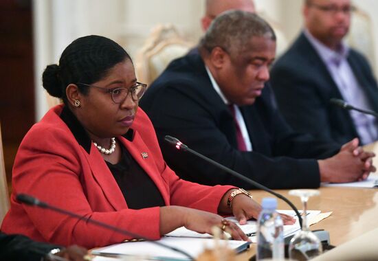 Russian Foreign Minister Sergei Lavrov meets with Republic of Suriname Foreign Minister Yldiz Deborah Pollack-Beighle