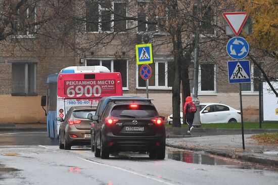 Circular traffic in Moscow