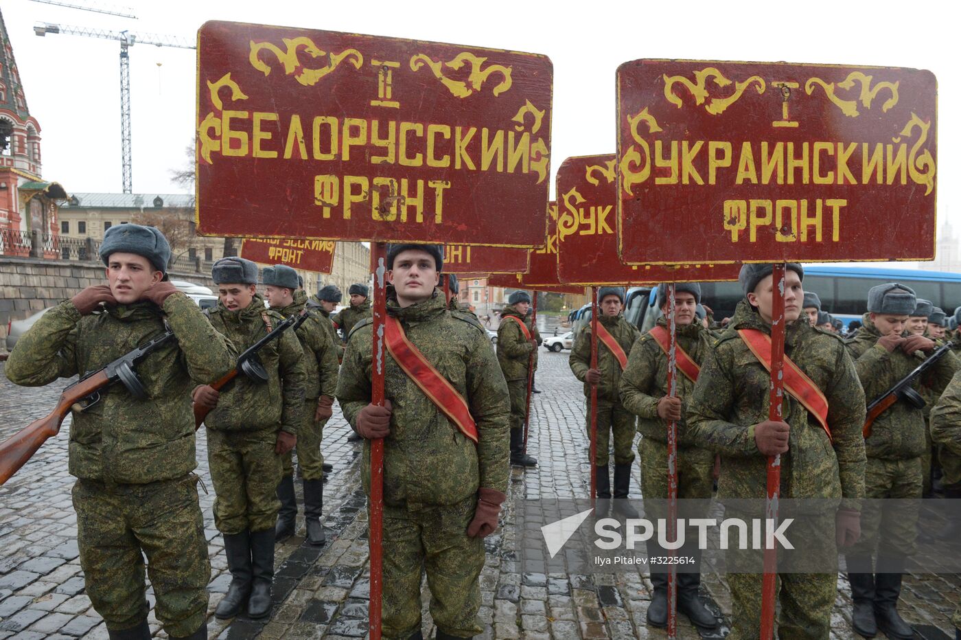 Rehearsal of march to mark 76th anniversary of 1941 parade