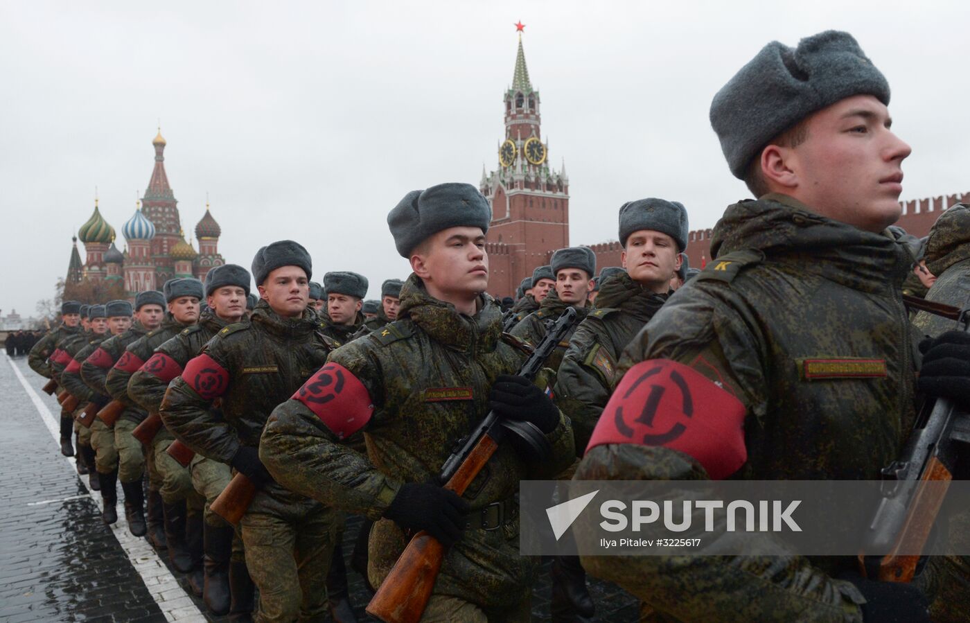 Rehearsal of march to mark 76th anniversary of 1941 parade