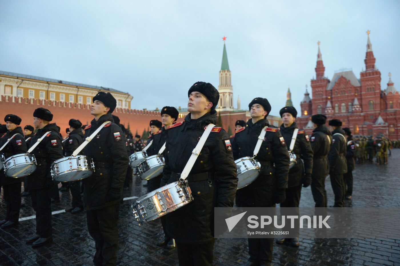 Rehearsal of march to mark 76th anniversary of 1941 parade