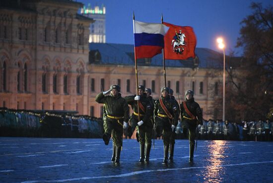 Rehearsal of march to mark 76th anniversary of 1941 parade