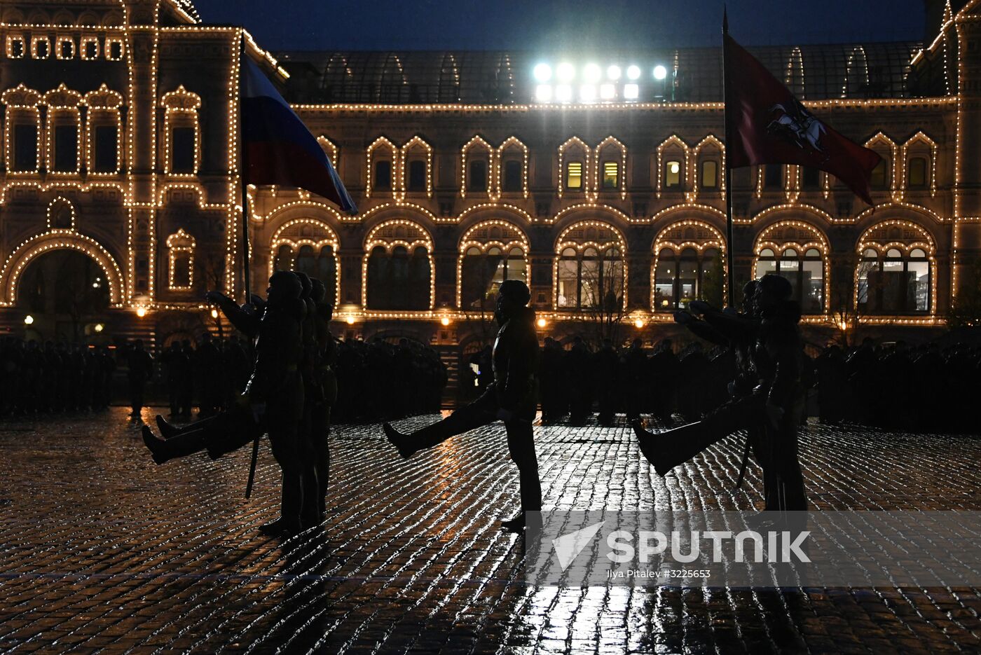 Rehearsal of march to mark 76th anniversary of 1941 parade
