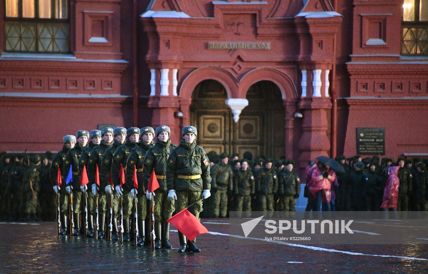 Rehearsal of march to mark 76th anniversary of 1941 parade