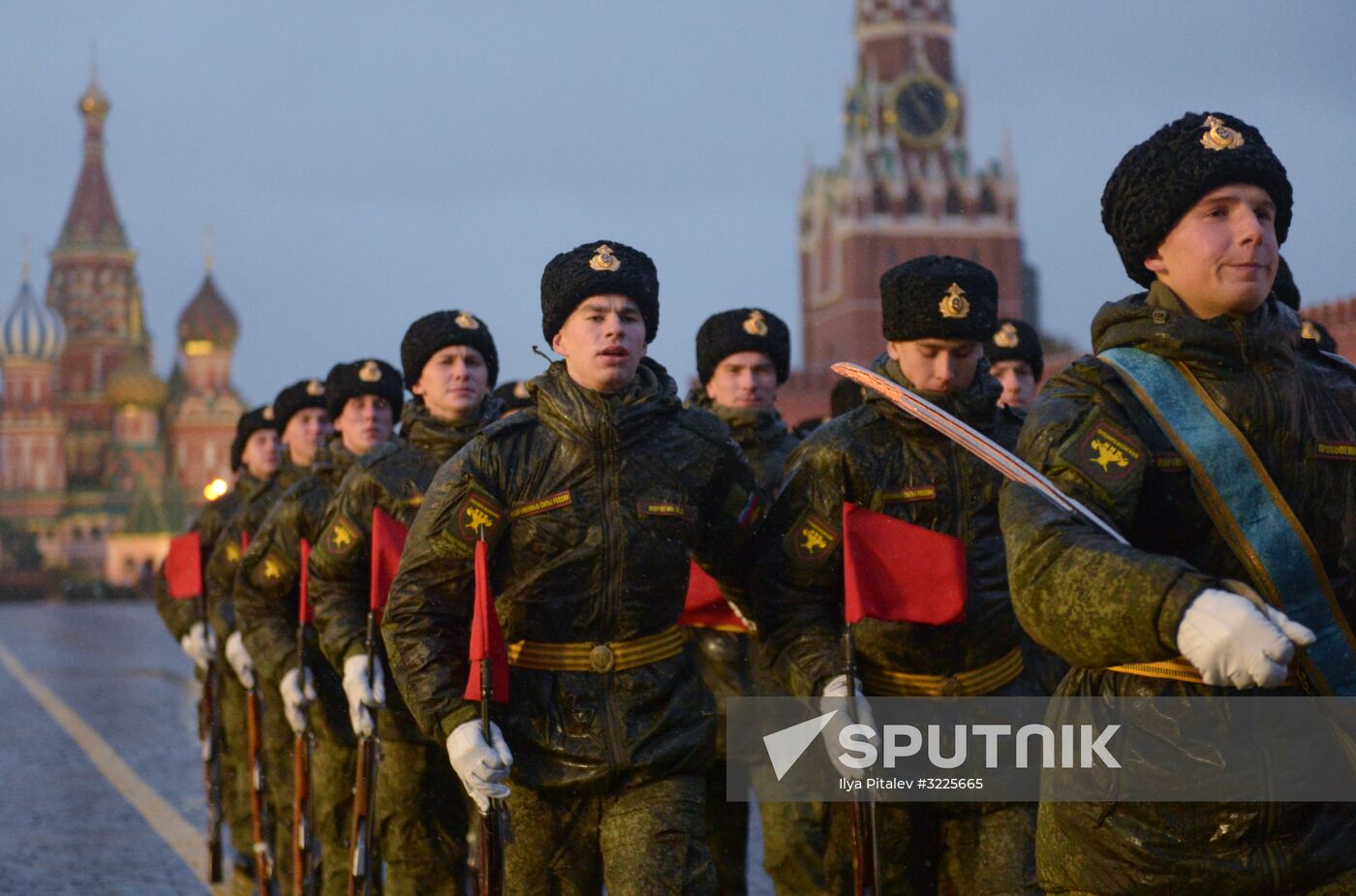 Rehearsal of march to mark 76th anniversary of 1941 parade