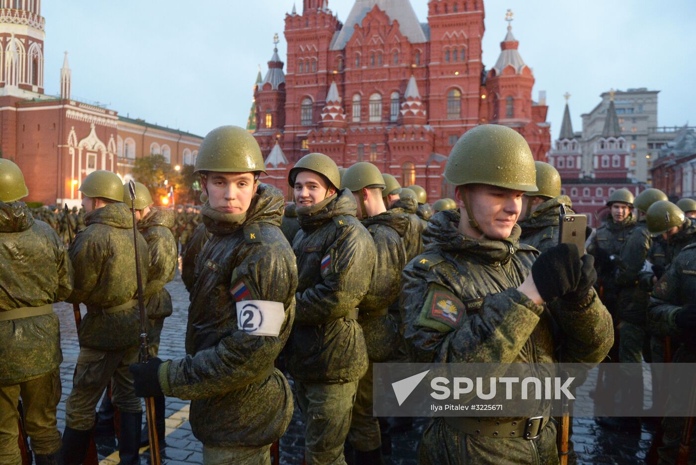 Rehearsal of march to mark 76th anniversary of 1941 parade