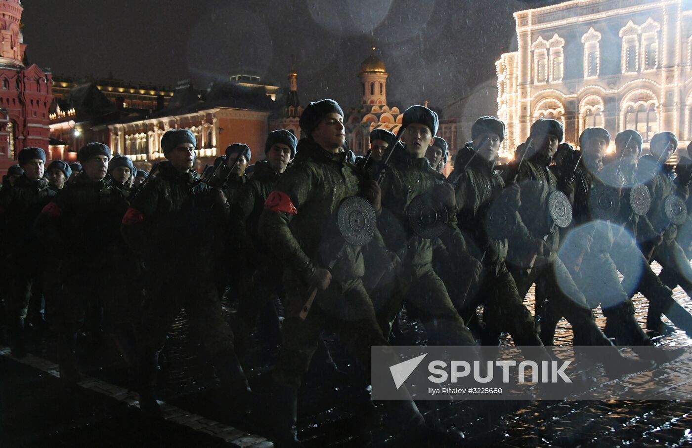 Rehearsal of march to mark 76th anniversary of 1941 parade