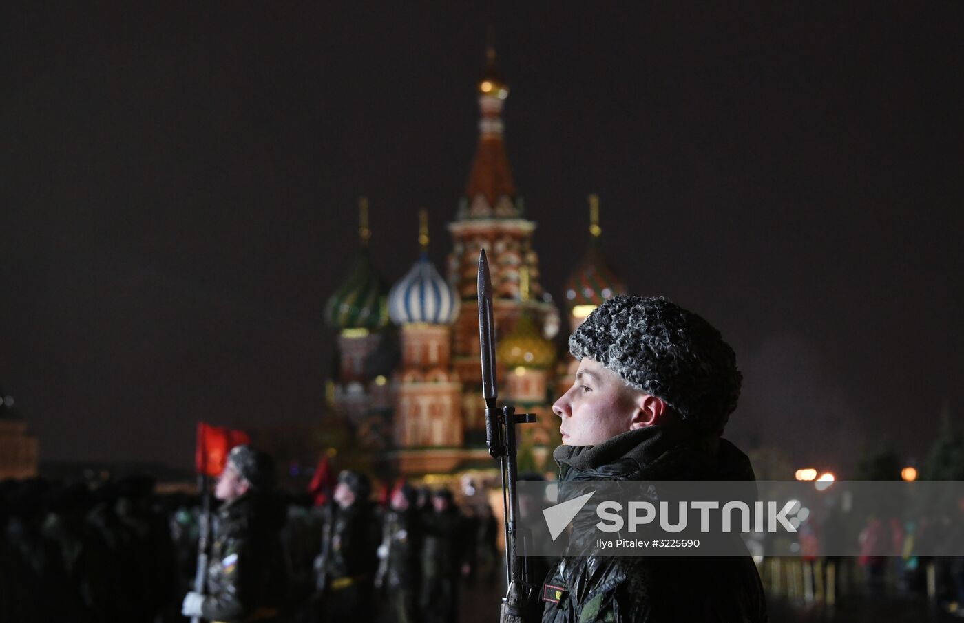Rehearsal of march to mark 76th anniversary of 1941 parade
