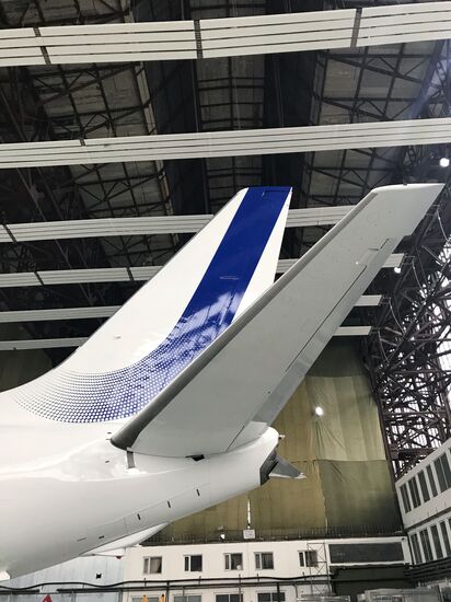 Presentation of new livery of Utair planes