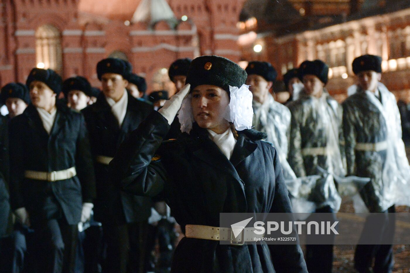 Rehearsal of march to mark 76th anniversary of 1941 parade