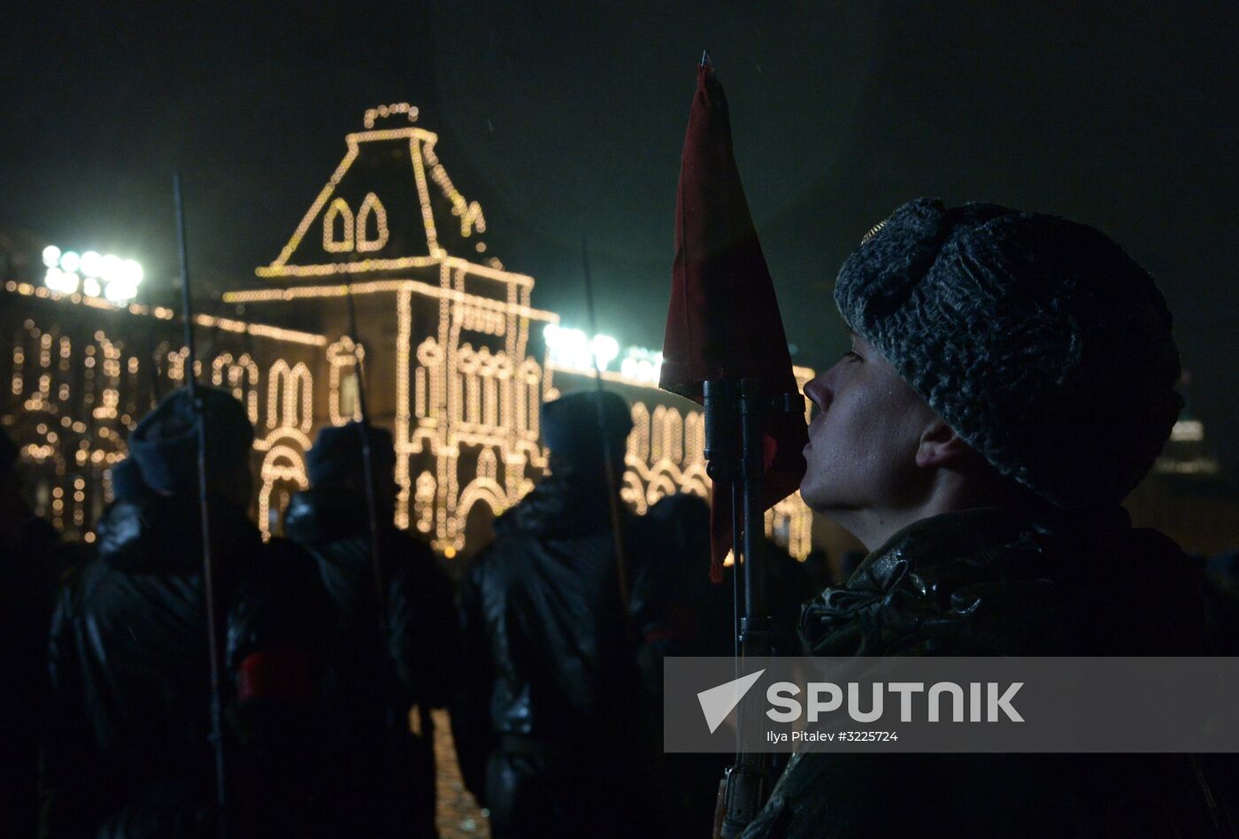 Rehearsal of march to mark 76th anniversary of 1941 parade