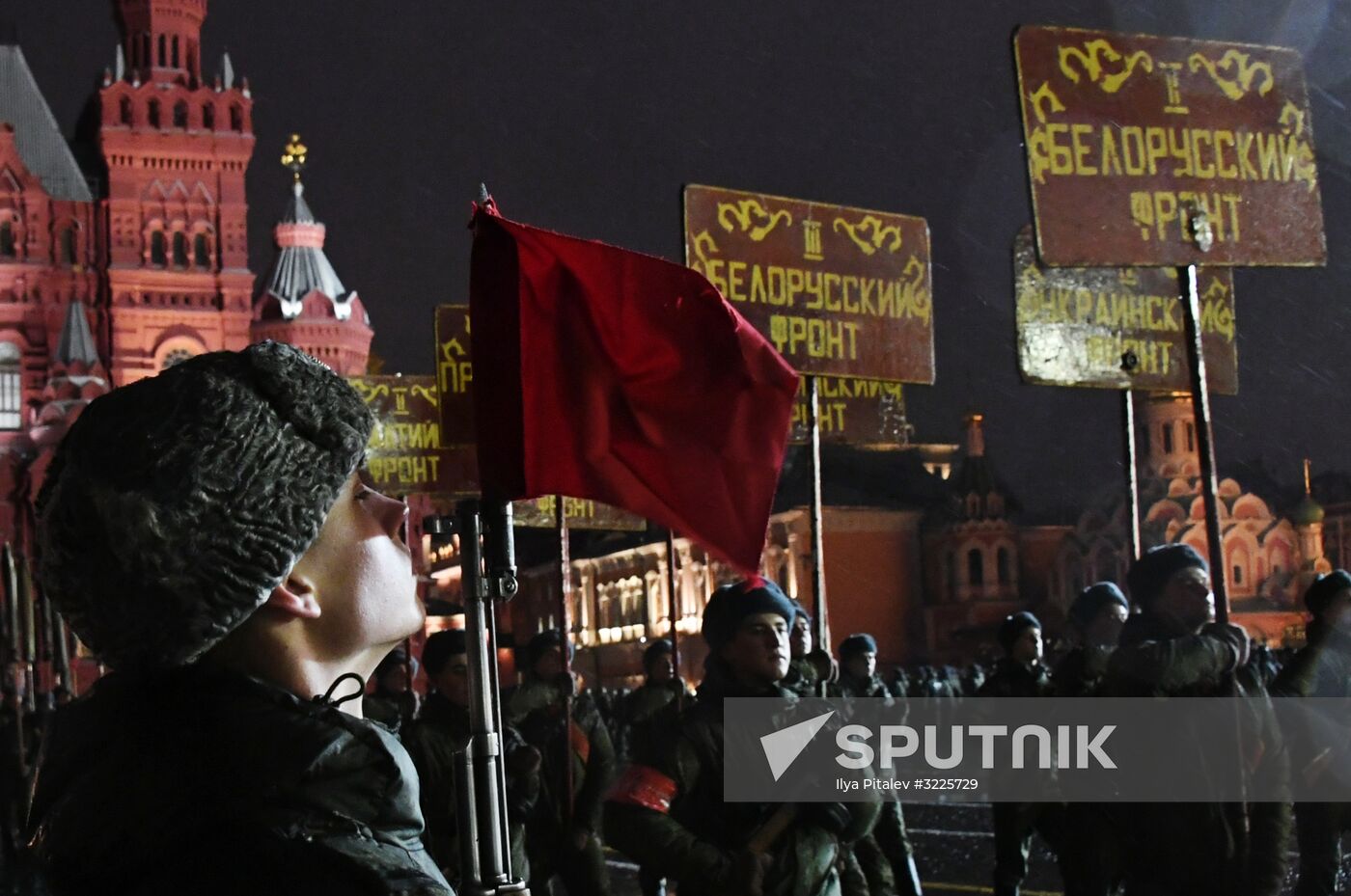 Rehearsal of march to mark 76th anniversary of 1941 parade