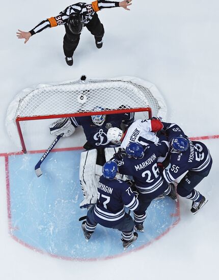 Ice hockey. KHL. Dynamo vs. Torpedo